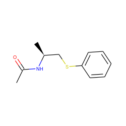 CC(=O)N[C@@H](C)CSc1ccccc1 ZINC000058581357