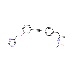 CC(=O)N[C@@H](C)Cc1ccc(C#Cc2cccc(OCc3c[nH]cn3)c2)cc1 ZINC000113413772