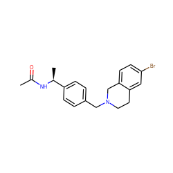 CC(=O)N[C@@H](C)c1ccc(CN2CCc3cc(Br)ccc3C2)cc1 ZINC001772614023