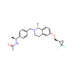 CC(=O)N[C@@H](C)c1ccc(CN2CCc3cc(OC[C@H]4CC4(F)F)ccc3[C@H]2C)cc1 ZINC001772596344