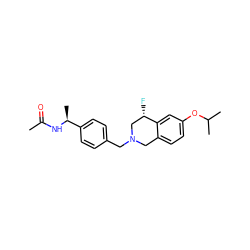 CC(=O)N[C@@H](C)c1ccc(CN2Cc3ccc(OC(C)C)cc3[C@@H](F)C2)cc1 ZINC001772657458