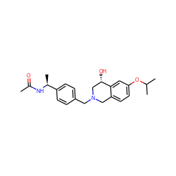 CC(=O)N[C@@H](C)c1ccc(CN2Cc3ccc(OC(C)C)cc3[C@@H](O)C2)cc1 ZINC001772638067