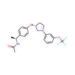 CC(=O)N[C@@H](C)c1ccc(O[C@@H]2CCN(c3cccc(OC(F)(F)F)c3)C2)cc1 ZINC001772573307