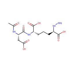 CC(=O)N[C@@H](CC(=O)O)C(=O)N[C@@H](CCC[C@@H](NN)C(=O)O)C(=O)O ZINC000028022965