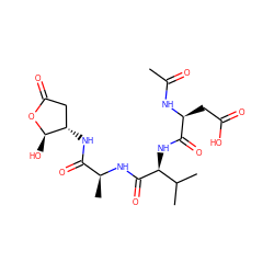 CC(=O)N[C@@H](CC(=O)O)C(=O)N[C@H](C(=O)N[C@@H](C)C(=O)N[C@H]1CC(=O)O[C@@H]1O)C(C)C ZINC000026662615