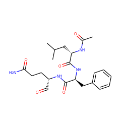 CC(=O)N[C@@H](CC(C)C)C(=O)N[C@@H](Cc1ccccc1)C(=O)N[C@H](C=O)CCC(N)=O ZINC000026159185