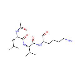 CC(=O)N[C@@H](CC(C)C)C(=O)N[C@H](C(=O)N[C@H](C=O)CCCCN)C(C)C ZINC000004899695