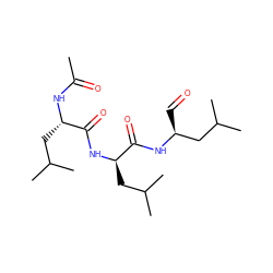 CC(=O)N[C@@H](CC(C)C)C(=O)N[C@H](CC(C)C)C(=O)N[C@@H](C=O)CC(C)C ZINC000027618922