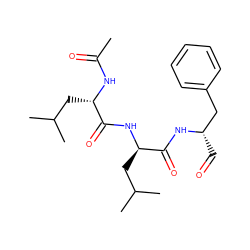 CC(=O)N[C@@H](CC(C)C)C(=O)N[C@H](CC(C)C)C(=O)N[C@@H](C=O)Cc1ccccc1 ZINC000027618369