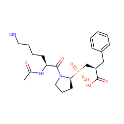 CC(=O)N[C@@H](CCCCN)C(=O)N1CCC[C@@H]1[P@](=O)(O)C[C@@H](Cc1ccccc1)C(=O)O ZINC000014976190