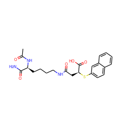 CC(=O)N[C@@H](CCCCNC(=O)C[C@H](Sc1ccc2ccccc2c1)C(=O)O)C(N)=O ZINC001772641905