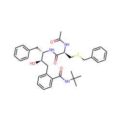 CC(=O)N[C@@H](CSCc1ccccc1)C(=O)N[C@@H](Cc1ccccc1)[C@H](O)Cc1ccccc1C(=O)NC(C)(C)C ZINC000026015345