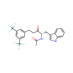 CC(=O)N[C@@H](Cc1c[nH]c2ccccc12)C(=O)CCc1cc(C(F)(F)F)cc(C(F)(F)F)c1 ZINC000000833763