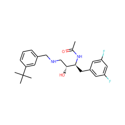 CC(=O)N[C@@H](Cc1cc(F)cc(F)c1)[C@H](O)CNCc1cccc(C(C)(C)C)c1 ZINC000064526870