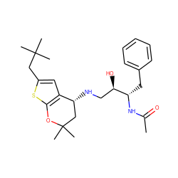 CC(=O)N[C@@H](Cc1ccccc1)[C@H](O)CN[C@@H]1CC(C)(C)Oc2sc(CC(C)(C)C)cc21 ZINC000095574914