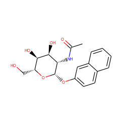 CC(=O)N[C@@H]1[C@H](Oc2ccc3ccccc3c2)O[C@H](CO)[C@@H](O)[C@H]1O ZINC000106384307