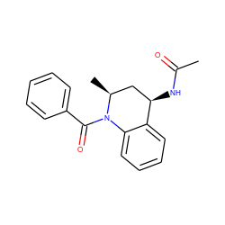 CC(=O)N[C@@H]1C[C@H](C)N(C(=O)c2ccccc2)c2ccccc21 ZINC000000492540