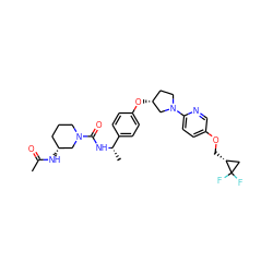 CC(=O)N[C@@H]1CCCN(C(=O)N[C@@H](C)c2ccc(O[C@@H]3CCN(c4ccc(OC[C@@H]5CC5(F)F)cn4)C3)cc2)C1 ZINC000169709694