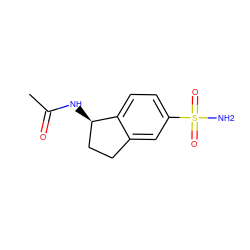 CC(=O)N[C@@H]1CCc2cc(S(N)(=O)=O)ccc21 ZINC000013686360