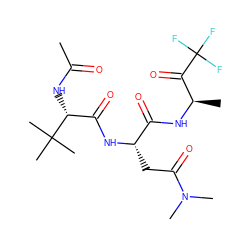 CC(=O)N[C@H](C(=O)N[C@@H](CC(=O)N(C)C)C(=O)N[C@H](C)C(=O)C(F)(F)F)C(C)(C)C ZINC000013775848