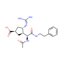 CC(=O)N[C@H](C(=O)NCCc1ccccc1)[C@H]1C[C@@H](C(=O)O)C[C@@H]1N=C(N)N ZINC000013560206