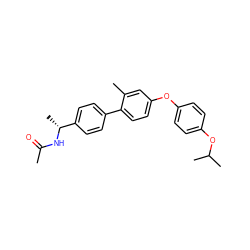 CC(=O)N[C@H](C)c1ccc(-c2ccc(Oc3ccc(OC(C)C)cc3)cc2C)cc1 ZINC000045245073