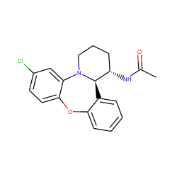 CC(=O)N[C@H]1CCCN2c3cc(Cl)ccc3Oc3ccccc3[C@H]12 ZINC000029037446