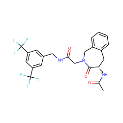 CC(=O)N[C@H]1Cc2ccccc2CN(CC(=O)NCc2cc(C(F)(F)F)cc(C(F)(F)F)c2)C1=O ZINC000071295669