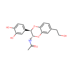 CC(=O)N[C@H]1Oc2cc(CCO)ccc2O[C@@H]1c1ccc(O)c(O)c1 ZINC000299852662