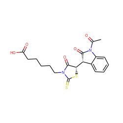 CC(=O)N1C(=O)[C@@H]([C@@H]2SC(=S)N(CCCCCC(=O)O)C2=O)c2ccccc21 ZINC000028863716