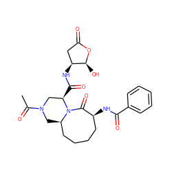 CC(=O)N1C[C@@H]2CCCC[C@H](NC(=O)c3ccccc3)C(=O)N2[C@H](C(=O)N[C@H]2CC(=O)O[C@H]2O)C1 ZINC000003928230