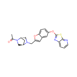 CC(=O)N1C[C@H]2C[C@H]1CN2Cc1cc2cc(Oc3nc4cccnc4s3)ccc2o1 ZINC000101656293