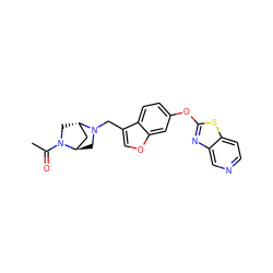 CC(=O)N1C[C@H]2C[C@H]1CN2Cc1coc2cc(Oc3nc4cnccc4s3)ccc12 ZINC000101656217