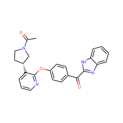 CC(=O)N1CC[C@@H](c2cccnc2Oc2ccc(C(=O)c3nc4ccccc4[nH]3)cc2)C1 ZINC000139358754