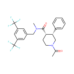 CC(=O)N1CC[C@H](C(=O)N(C)Cc2cc(C(F)(F)F)cc(C(F)(F)F)c2)[C@H](c2ccccc2)C1 ZINC000059778363