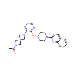 CC(=O)N1CC2(C1)CN(c1nccnc1OC1CCN(c3ccc4ccccc4n3)CC1)C2 ZINC000096168776