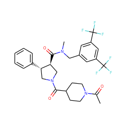 CC(=O)N1CCC(C(=O)N2C[C@H](c3ccccc3)[C@@H](C(=O)N(C)Cc3cc(C(F)(F)F)cc(C(F)(F)F)c3)C2)CC1 ZINC000028824689