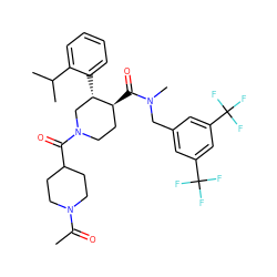 CC(=O)N1CCC(C(=O)N2CC[C@H](C(=O)N(C)Cc3cc(C(F)(F)F)cc(C(F)(F)F)c3)[C@@H](c3ccccc3C(C)C)C2)CC1 ZINC000082181518