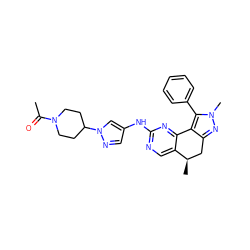 CC(=O)N1CCC(n2cc(Nc3ncc4c(n3)-c3c(nn(C)c3-c3ccccc3)C[C@H]4C)cn2)CC1 ZINC000113824175