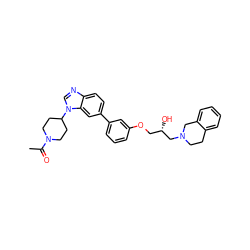 CC(=O)N1CCC(n2cnc3ccc(-c4cccc(OC[C@H](O)CN5CCc6ccccc6C5)c4)cc32)CC1 ZINC000218397014