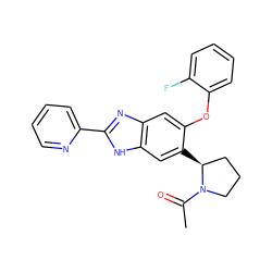 CC(=O)N1CCC[C@@H]1c1cc2[nH]c(-c3ccccn3)nc2cc1Oc1ccccc1F ZINC000043013924