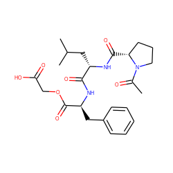 CC(=O)N1CCC[C@H]1C(=O)N[C@@H](CC(C)C)C(=O)N[C@@H](Cc1ccccc1)C(=O)OCC(=O)O ZINC000095558561