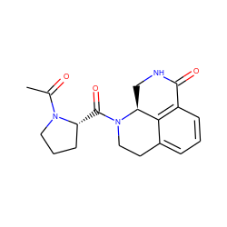 CC(=O)N1CCC[C@H]1C(=O)N1CCc2cccc3c2[C@@H]1CNC3=O ZINC000045354531