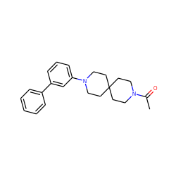 CC(=O)N1CCC2(CC1)CCN(c1cccc(-c3ccccc3)c1)CC2 ZINC000003956048