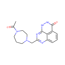 CC(=O)N1CCCN(Cc2nc3cccc4c(=O)[nH][nH]c(n2)c34)CC1 ZINC000059276436