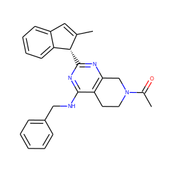 CC(=O)N1CCc2c(nc([C@H]3C(C)=Cc4ccccc43)nc2NCc2ccccc2)C1 ZINC000261178878