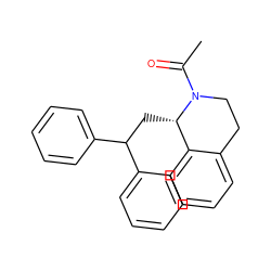 CC(=O)N1CCc2ccccc2[C@@H]1CC(c1ccccc1)c1ccccc1 ZINC000028396141