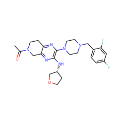 CC(=O)N1CCc2nc(N3CCN(Cc4ccc(F)cc4F)CC3)c(N[C@@H]3CCOC3)nc2C1 ZINC001772633809