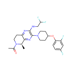 CC(=O)N1CCc2nc(NCC(F)F)c(N3CCC(Oc4ccc(F)cc4F)CC3)nc2[C@H]1C ZINC001772617755