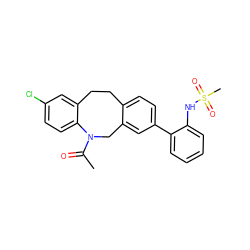 CC(=O)N1Cc2cc(-c3ccccc3NS(C)(=O)=O)ccc2CCc2cc(Cl)ccc21 ZINC000028571313